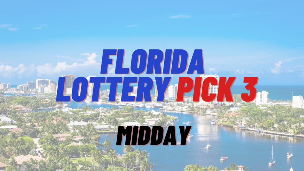 FL Pick 3 Midday Results oct 10 2024