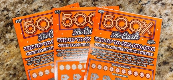 500x cash Florida lottery ticket 